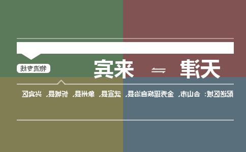 天津到来宾物流专线-天津到来宾货运公司（直-送/无盲点）